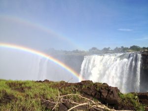 Double rainbow at Victoria Falls